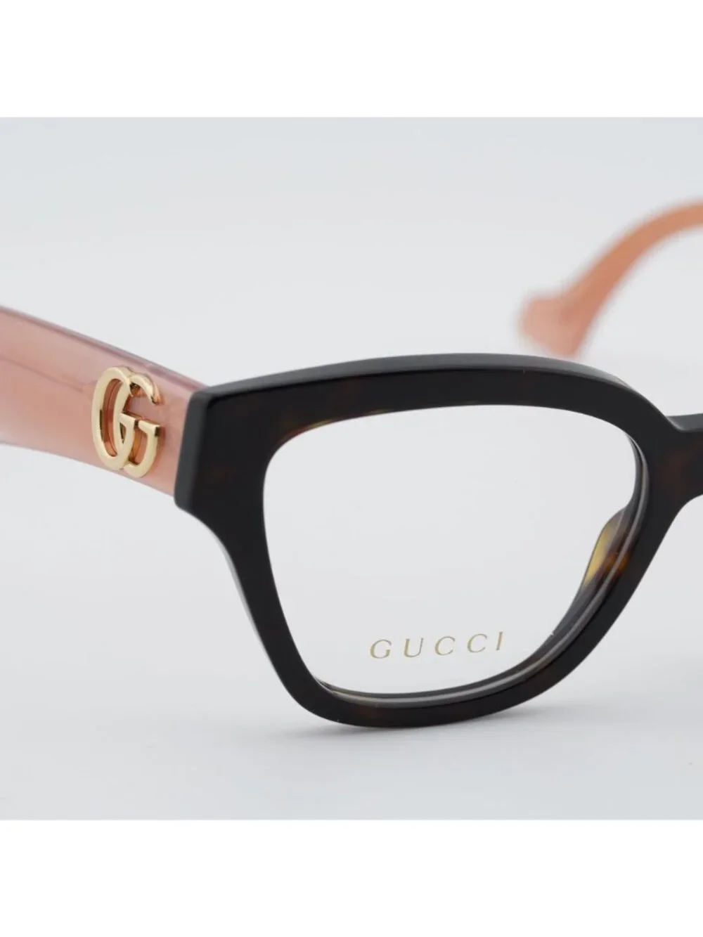 Gucci GG1424O 014 Eyeglasses Havana / Pink 54mm Cat Eye Frame